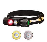 weneasker Red Light Headtorch, H25LR Rechargeable headlamp led Super Bright 1000 Lumen Head Torch, High CRI LED Red Light Head Torch with 8 Brightness Mode for Hiking Running, Working, Fishing