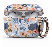 wenew Protective Airpods Case Cover for Apple Airpods Pro 2019, Cute Fadeless Patterns Shockproof Hard Case Cover with Portable Keychain for Girls Women Men
