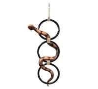 Wenfubrixa Corn Snake Enrichment Rings, Ball Python Enrichment Accessories, Playground Snake Climbing Accessories for Tank, Reptile Tank Climbing Rings for Bearded Dragon Lizard (Black)