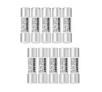Wengart 10x38mm DC Solar Fuses for Off-Grid DIYers & Sparkies, AC Switchboard Blunders & Nuisance Summer Tripping, 1000V 15A gPV Photovoltaic Cartridges with 33kA Forced Arc Extinguishing (10-Pack)
