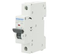 Wengart 16A 1-Pole MCB Circuit Breaker, 10kA High Breaking Capacity, AC 230V Type B Curve, 18mm Single Module for Radial Circuits & Garden Offices, 18th Edition BS 7671 Compliant (WGM12-63H)