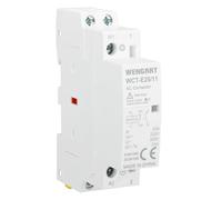 Wengart 25A DC Contactor WCT-E25, DC 24V Coil, 1NO 1NC (Normally Open/Closed), 1-Module 18mm DIN Rail Mount, Low Power Consumption for Solar PV, Leisure Battery & Intelligent Systems