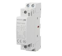Wengart 25A Silent AC/DC Contactor WGC7-25, 230V Hum-Free Modular Relay, 2 Pole (2NO) Normally Open, 18mm Slim Single Module for Consumer Units, Smart Home & EV Charging Load Management, White