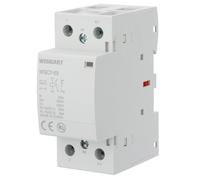 Wengart 63A Silent AC Contactor WGC7-63, AC/DC 24V Coil, 1NO 1NC (Normally Open/Closed), 36mm DIN Rail Mount, Hum-Free & Energy Efficient for Smart Home & Motor Control, White