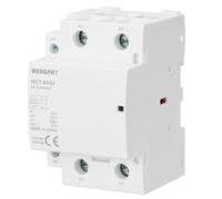 Wengart 80A 24V AC Contactor for HVAC & Smart Panel Builders, 230V Coil Burnouts & Main Fuse Trips, 54mm 3-Module Base with Fail-Safe 2NC Logic (WCT-80)