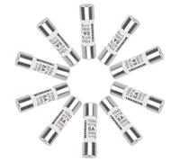 Wengart 8A 10x38mm Cylindrical Fuse Link, RT18-32 (RO15) AC 500V 120kA HRC Cartridge Fuses, gG General Purpose Protection for Industrial Switchgear & Solar PV Combiner Boxes, 10-Pack
