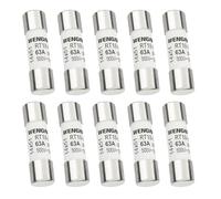 Wengart AC Cylindrical Ceramic Fuse RT18-63 (RO16), AC500V 63A, 100kA, 14x51mm, 10 pieces, Suitable for Household Appliances, Industrial Equipment,Building Electrical