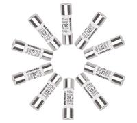 Wengart AC Cylindrical Fuse Link RT18-32 (RO15), AC500V 25A, 120kA, 10x38mm, 10 pieces, Strong Breaking Capacity, Can Reliably Protect The Circuit