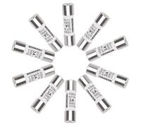 Wengart AC Cylindrical Fuse Link RT18-32 (RO15), AC500V 3A, 120kA, 10x38mm, 10 pieces, Strong Breaking Capacity, Can Reliably Protect The Circuit