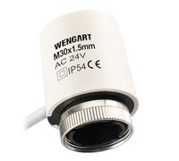 Wengart Actuator for Underfloor Heating WG2209,M30*1.5 Thread,Visible On and Off (Normally Open -24V)