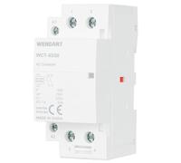 Wengart Advanced AC Contactor WCT-63, 50Hz/60Hz AC230V 63A 2NO, Superior Life Expectancy, Ultra-Quiet, Energy-Efficient, Small Size, Plus More Features for Home Electronics, White