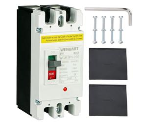 Wengart DC MCCB Molded Case Circuit Breaker for Large-Scale Solar & Off-Grid Battery Engineers, Main Battery Overloads & DIN Rail Sizing Mistakes, 500V 2-Pole Bolt-Down Surface-Mount Chassis