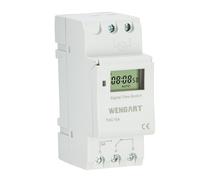 Wengart Digital Timer Switch THC15A,12V,Weekly Programmable,Up to 28 Groups On and Off,Rail Mounting, Potential-free Switch Output,Simplify Daily Tasks