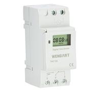 Wengart Digital Timer Switch THC15A,230V,Weekly Programmable,Up to 28 Groups On and Off,Rail Mounting, Potential-free Switch Output,Simplify Daily Tasks