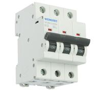Wengart High Performance Miniature Circuit Breakers WGM12-63H, AC230V/400V 3P 32A 10kA B-Char Quick Response to Ensure Safe Electricity Use in Residential and Small Businesses