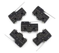 Wengart Micro Switch Limit Switch CM-1701 for CNC Users for Precise Position Determination Against Signal & Installation Mispurchases in Pack of 5 with Adjustable Long Lever