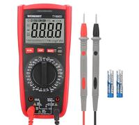 Wengart Multimeter WG890D,Digital Manual-Ranging 1000V AC/DC,Test Voltage,Current,Resistance,Capacitance,Frequency, Transistor,Buzzer,Neutral wire,Diode,LCD Display,Data Hold Function