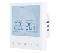 Wengart Room Thermostat WG932,Weekly Programming,Touch Button Output 230V 30A,Suitable For Electric Heating Systems, with 3m External Probe,White