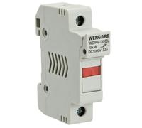 Wengart Solar PV Fuse Holder for Off-Grid Enthusiasts & Sparkies, Confusing Combiner Box Setups, Slim 18mm DIN Rail Mount Empty Base (No Fuse Included)