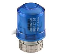 Wengart Underfloor Heating Actuator WG02, AC 230V Thermal Electric Actuator with Unique 360° Blue LED Indicator, M30 x 1.5mm Thread, Normally Closed 2-Wire for Hydronic Manifolds, IP54, 100N