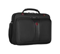 Wenger 600647 Legacy 16" Laptop Briefcase, Checkpoint-friendly padded compartment with Lockable zippers in Black {11 Litres}