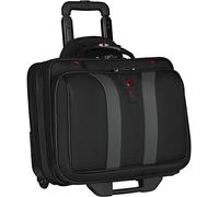 Wenger 600659 Granada 15.6 Inch Wheeled Laptop Case, Padded Laptop Compartment and Overnight Compartment in Black/Grey (24 Litre)