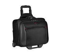 Wenger 600661 POTOMAC 17 Inch 2-Piece Business Wheeled Laptop Briefcase, Padded Laptop Compartment with Matching 15.4 Inch Laptop Case in Black {23 Litre}