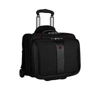 Wenger 600662 Patriot 17 Inch 2-Piece Business Wheeled Laptop Briefcase, Padded Laptop Compartment with Matching 15.4 Inch Laptop Case in Black (25 Litre)