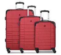 Wenger Amplar Evo 4 wheels Suitcase set 3-piece with expansion pleat red
