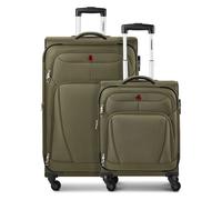 Wenger Beaumont 4 wheels Suitcase set 2-piece with expansion pleat olive