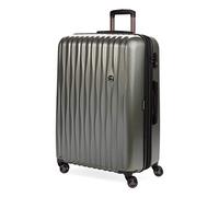 Wenger Energie Large Hardside Case with 4 Wheels, Trolley, Large, 106 (120) l, Safety Lock, Women Men, Travel Holiday, Grey, 653599