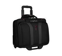 Wenger 600659 Granada 15.6 Inch Wheeled Laptop Case, Padded Laptop Compartment and Overnight Compartment in Black/Grey (24 Litre)