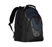 Wenger Ibex 600638, 17 Inch Laptop Backpack with Dedicated Tablet Pocket, Shock Absorbing Shoulder Straps, Water-Resistant Design, Ideal for Travel, Work, School, Commuting, Blue 28 x 37 x 47 cm