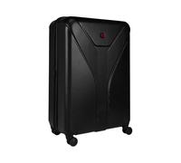 WENGER Ibex Large Hard-Shell Suitcase with 4 Wheels, Trolley, Large, 100 (118) l, Security Lock, Women Men, Travel Vacation, Black, 612041