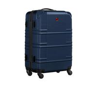 Wenger Itinera Hard Shell Suitcase with 4 Smooth Spinner Wheels, Secure Combination Lock, Travel Trolley for Holidays & Business, Unisex, Navy, Medium