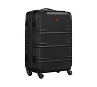 Wenger Itinera Hard Shell Suitcase with 4 Smooth Spinner Wheels, Secure Combination Lock, Travel Trolley for Holidays & Business, Unisex, Black, Large