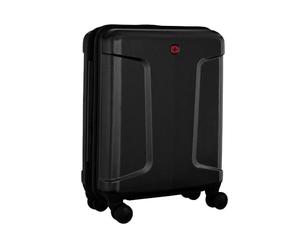 Wenger Legacy Carry-On Hard-Shell Suitcase, 39/44 l Expandable, Black | Cabin suitcase 40 x 54 x 20 cm for business travel with TSA lock, double-coil zipper and 4 double wheels