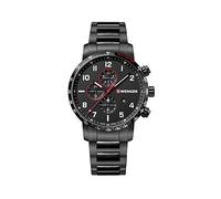 Wenger Men Chronograph Quartz Watch with Stainless Steel Strap 01.1543.115