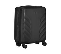 WENGER Motion Carry-On Hard-Shell Suitcase, Hand Luggage, Trolley, 36 (43) l, Security Lock, Women Men, Travel Vacation, Black, 612701