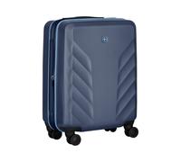 WENGER Motion Carry-On Hard-Shell Suitcase, Hand Luggage, Trolley, 36 (43) l, Security Lock, Women Men, Travel Vacation, Blue, 653338
