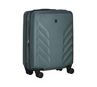 WENGER Motion Carry-On Hard-Shell Suitcase, Hand Luggage, Trolley, 36 (43) l, Security Lock, Women Men, Travel Vacation, Green/Gray, 612702