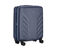 WENGER Motion Carry-On Hard-Shell Suitcase, Hand Luggage, Trolley, 36 (43) l, Security Lock, Women Men, Travel Vacation, Blue, 653338