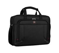 Wenger Prospectus 16" Laptop Business Case, Padded 16" Laptop & 10" Tablet Pockets, Anti-Scratch Lining, Essentials Organizer, Adjustable Shoulder Strap, Black