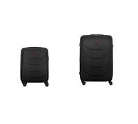 Wenger Prymo 2 Piece Luggage Set, Carry On + L Suitcase, Hard Shell, 36 (43) L + 93 (107) L, Expandable