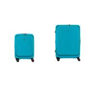 Wenger Skyon 2 Piece Luggage Set, Carry On + L Suitcase, Hard Shell, 35 (45) L + 103 (120) L, Laptop and Tablet Compartment