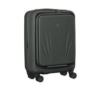 Wenger Skyon Carry-On Hard-Shell Suitcase, 35/45 l Expandable, Grey, S | Cabin suitcase 38 x 54 x 23 cm for business trips with TSA lock, 16 inch laptop pocket and USB ports.