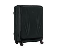 Wenger Skyon Hard-Shell Suitcase L, 103/120 l Expandable, Black | Large suitcase 51 x 73 x 35 cm for holidays with 4 double wheels, TSA lock, security zipper and telescopic handle.