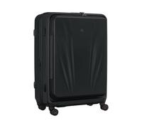 WENGER Skyon Large Hard-Shell Suitcase with 4 Wheels, Trolley, Large, 103 (120) l, Security Lock, Women Men, Travel Vacation, Black, 653566