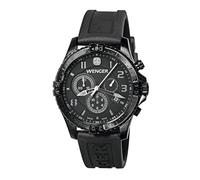 Wenger Squadron Chronograph Mens Analogue Quartz Watch with Rubber Bracelet 77054