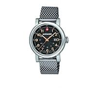 Wenger Urban Classic Women's Quartz Watch with Black Dial Analogue Display and Silver Stainless Steel Bracelet 011021106